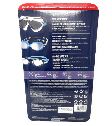 Speedo 3 Pack Adult Swimming Goggles - Colors May Vary