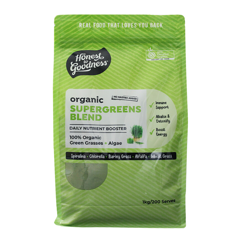 Honest to Goodness Organic SuperGreens Blend, 1 KG