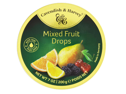 Cavendish & Harvey Mixed Fruit Drops, 10 x 200 Grams