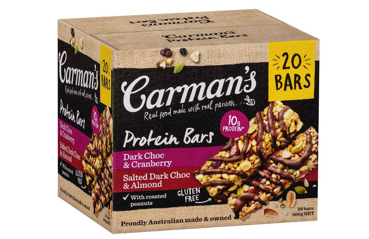 Carman's Gourmet Protein Bars 20 X 40 Grams