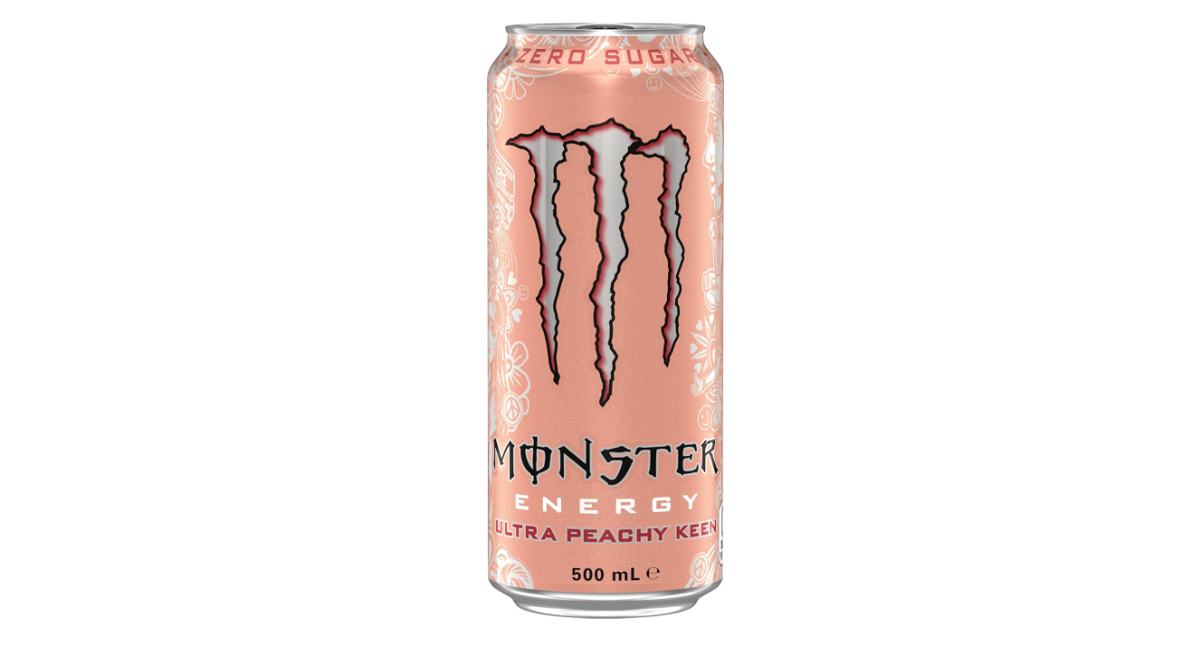 Monster Energy Drink Ultra Peachy Keen 24 x 500mL