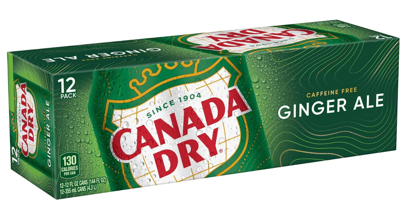 Canada Dry Ginger Ale 12 Cans x 355mL