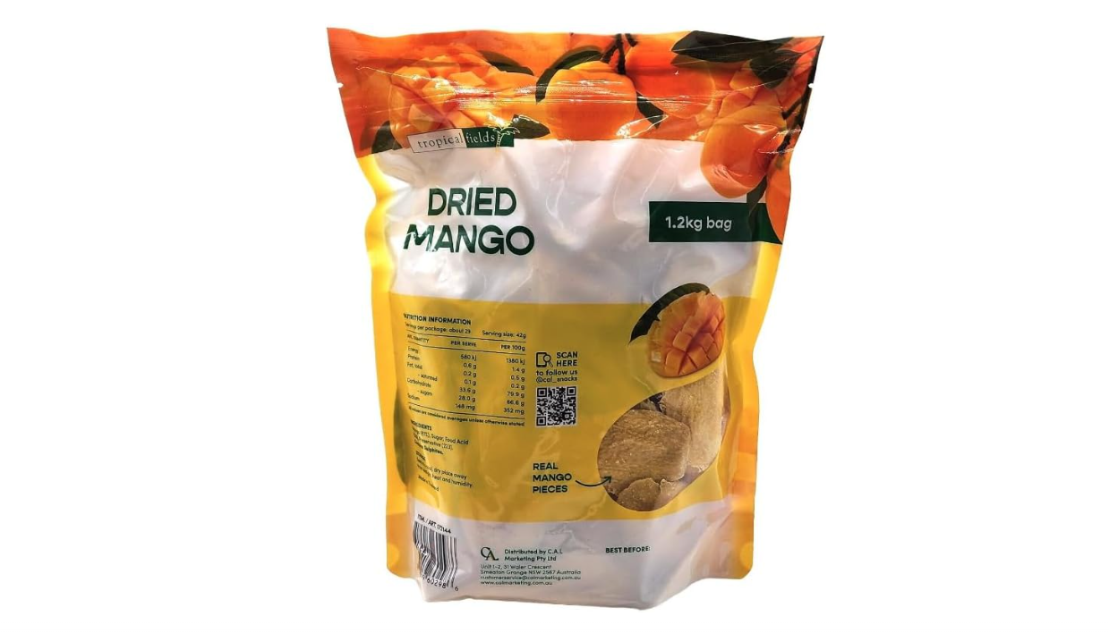 Tropical Fields Dried Real Mango, 1.2kg