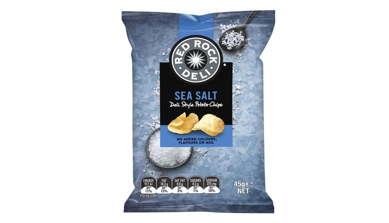 Red Rock Chip Sea Salt 18 X 45g