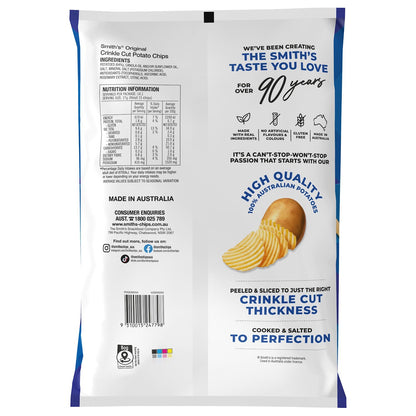 Smith's Crinkle Cut Original (Party Size) 6 x 380g | Neximax Deals