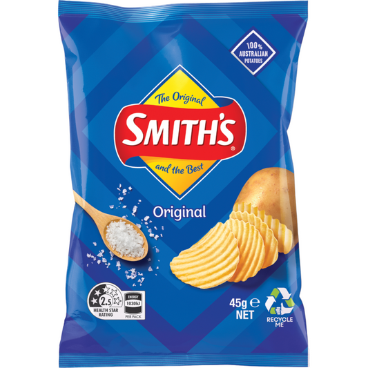 Smith's Crinkle Original 18 x 45g | Neximax Deals
