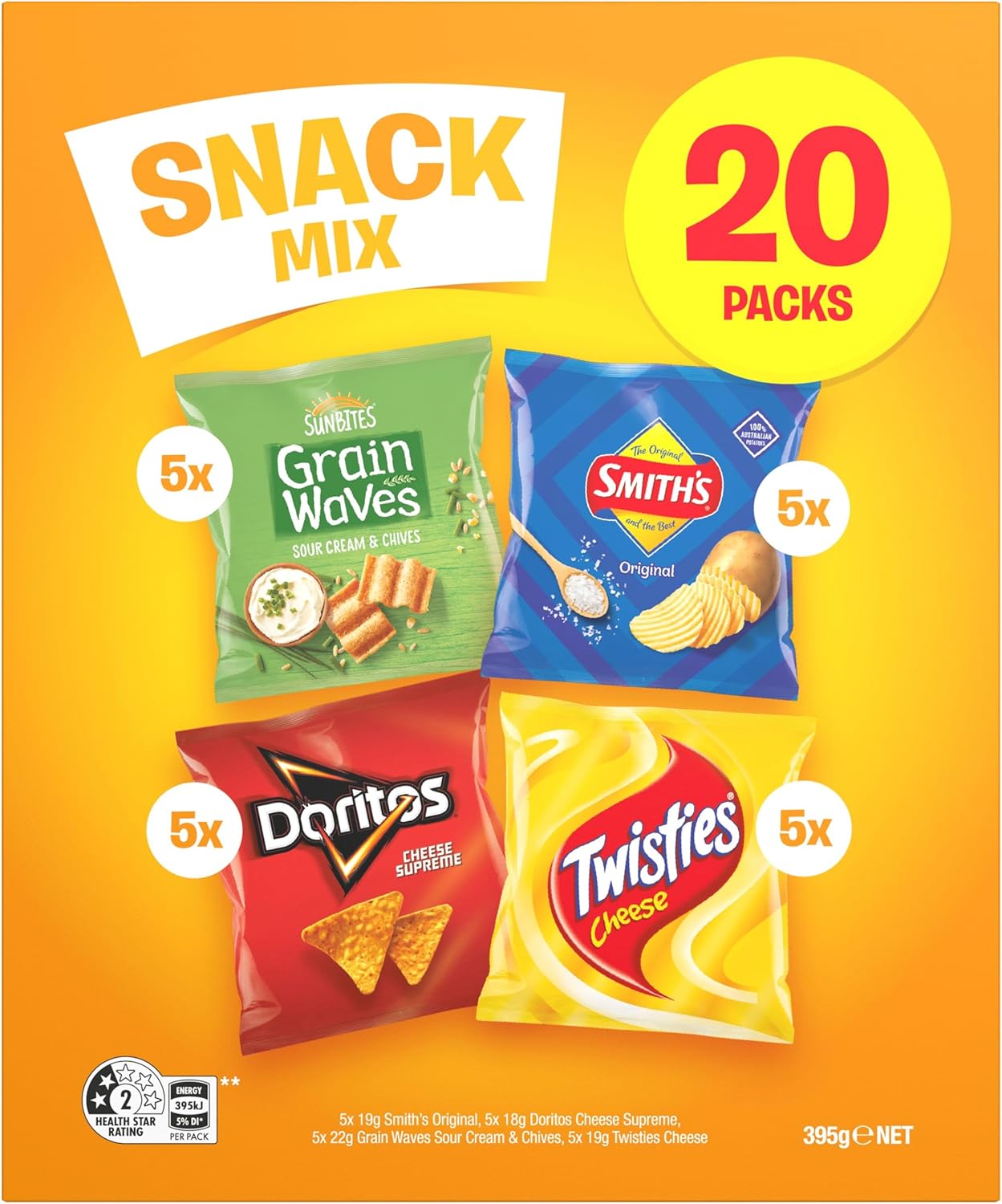Smith's Snack Mix Multipacks 20 pack x 6 | Neximax Deals