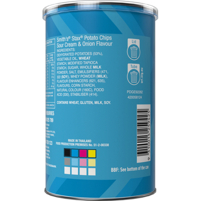 Smith's Stax Sour Cream And Onion 24 x 42g | Neximax Deals