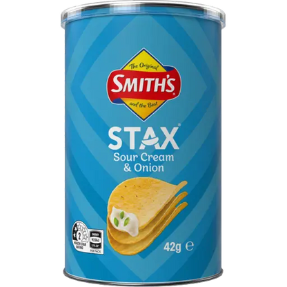 Smith's Stax Sour Cream And Onion 24 x 42g | Neximax Deals