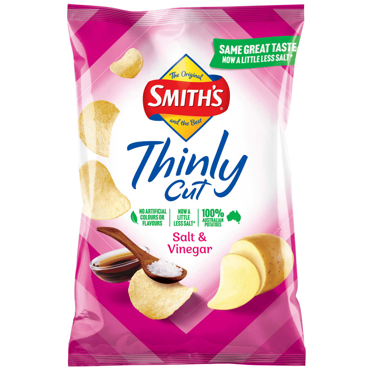Smith's Thinly Cut Salt & Vinegar 12 x 175g | Neximax Deals
