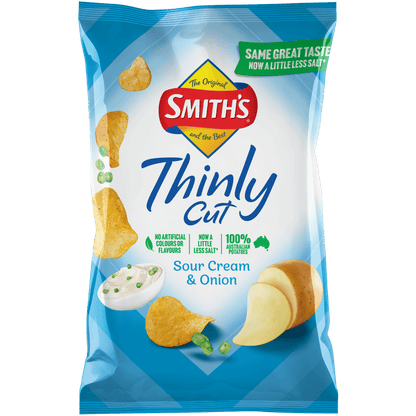 Smith's Thinly Cut Sour Cream & Onion 12 x 175g | Neximax Deals