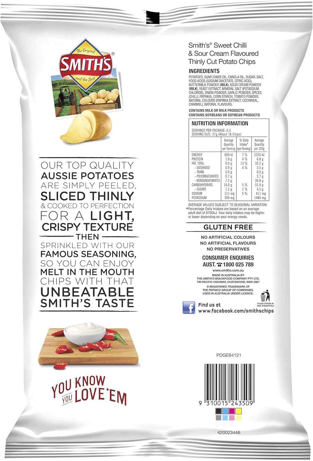 Smith's Thinly Cut Sweet Chilli 12 x 175g | Neximax Deals
