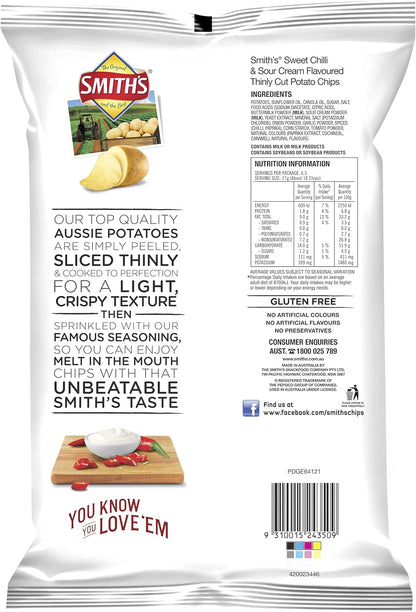 Smith's Thinly Cut Sweet Chilli 12 x 175g | Neximax Deals