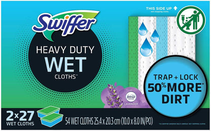 Swiffer Sweeper Heavy Duty Wet Cloths 54-Pack