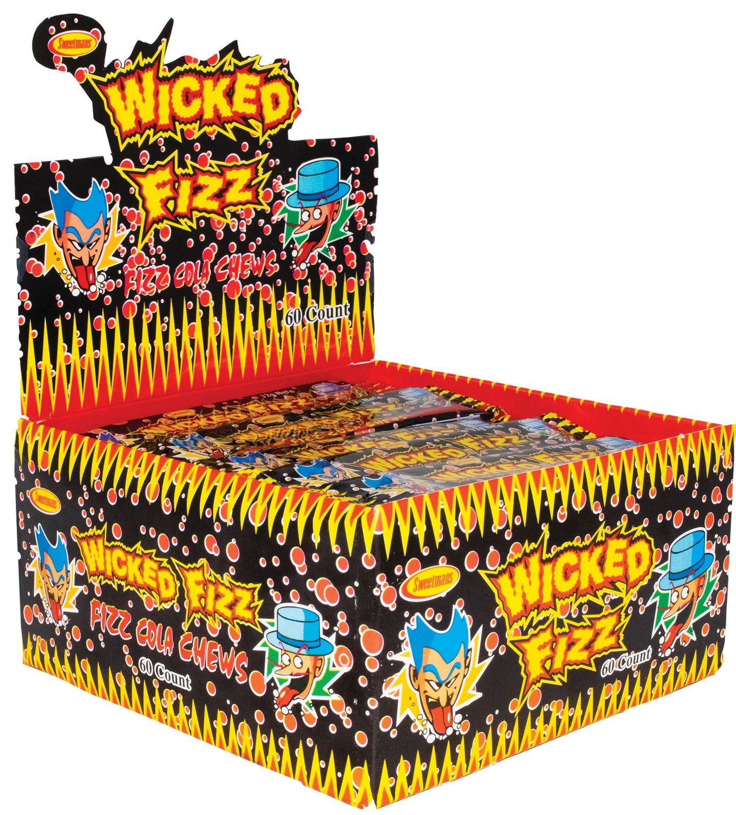 Wicked Fizz Cola Chews, 12 g, 72 Count